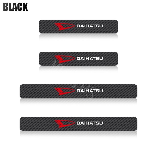 9Pcs Daihatsu Car Carbon Fiber Door Sill Protection Scratch Resistant Stickers For Ayla Ceria Classy Taft Rocky Taruna Sigra Xenia