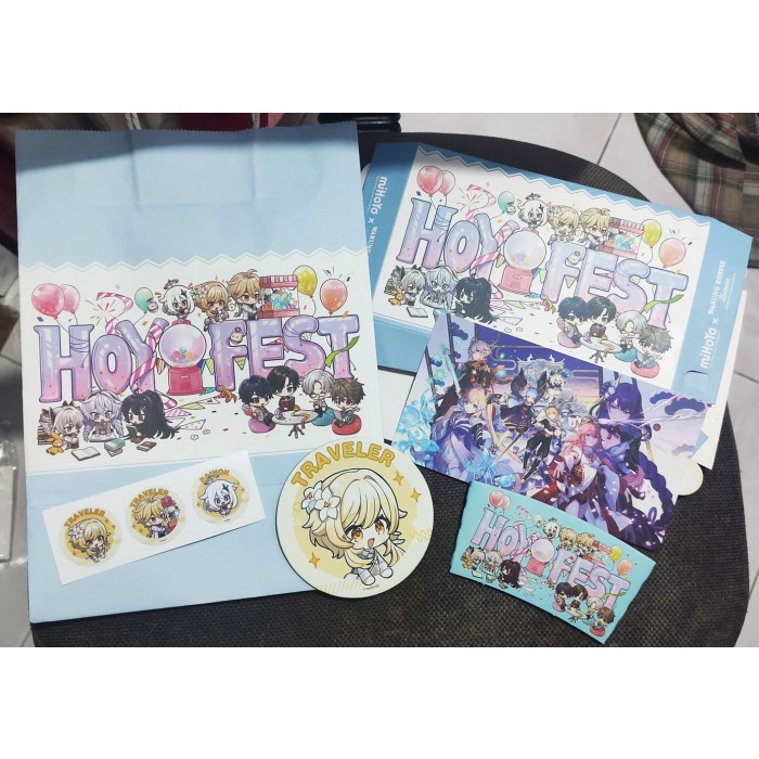 

⭐BISA COD⭐ Hoyofest Indonesia Genshin Lumine Goodie Bag SET