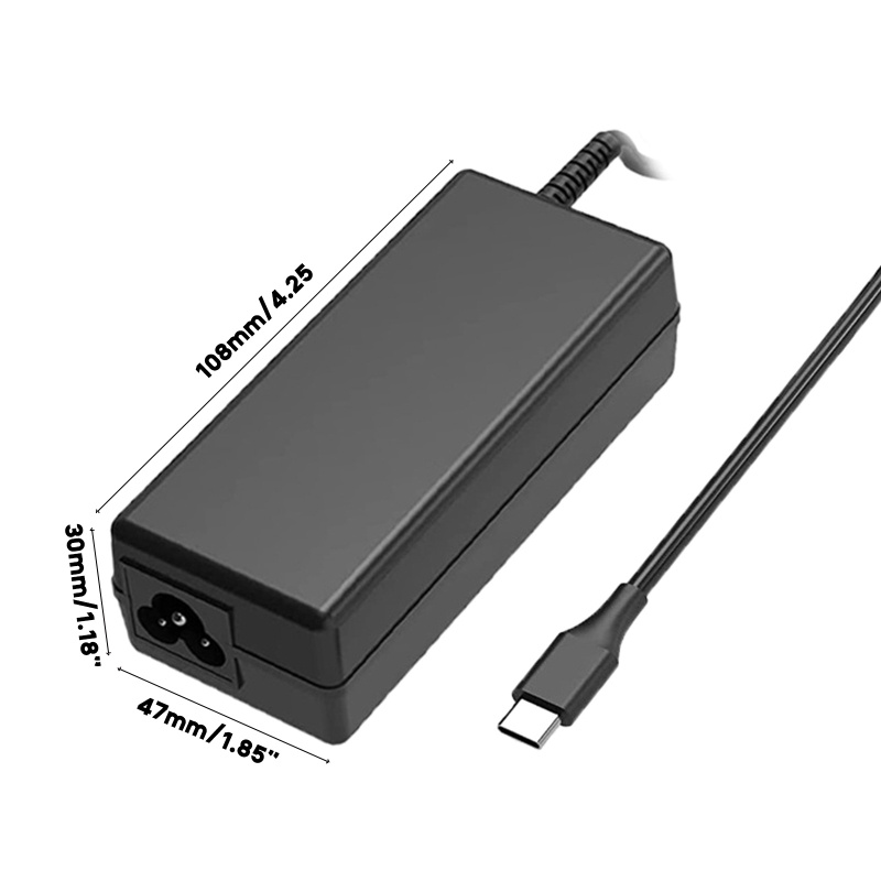 Zzz Adaptor AC Laptop Power Supply USB-C Type-C Charger 65W PD Fast Charging