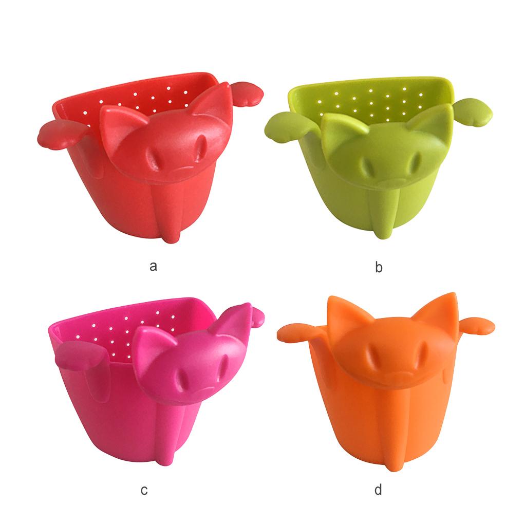 Kreatif Berbentuk Kucing Tea Infuser Strainer Mug Strainers Aksesoris Minum Gantung Peralatan Dapur Aplikasi Lebar