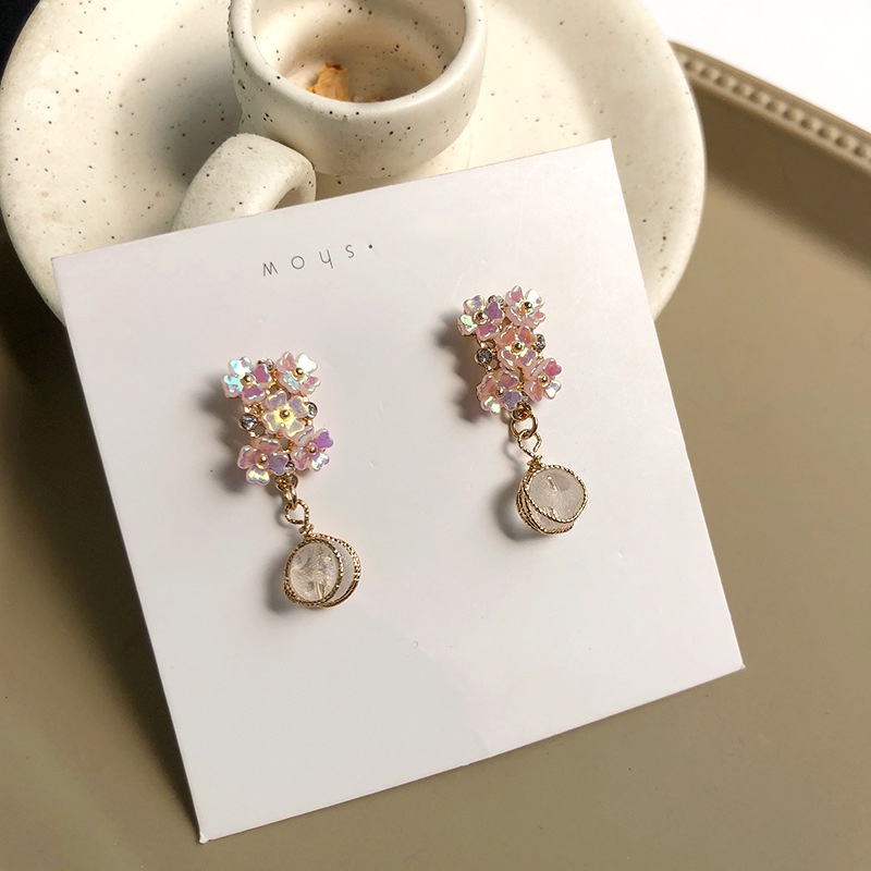 Fashion Korea Manis Ringan Mewah Sederhana Bunga Flower Bunga Cluster Ear Stud