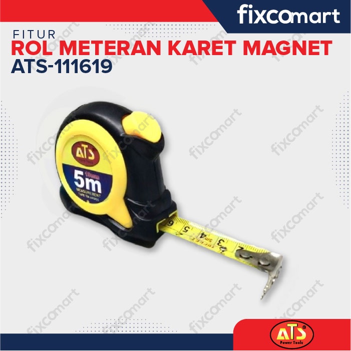 ROL METERAN KARET MAGNET &quot;ATS&quot; 5MX19MM