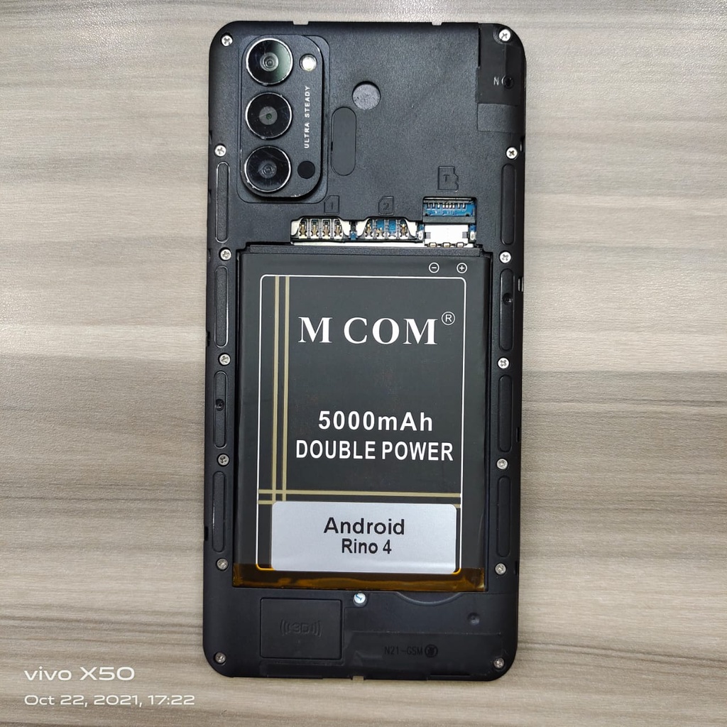 [ 5000MAH ] - ANDROID RINO 4 - MCOM Baterai Batre Batery Battre Battery Batere Batrai Batrey HAPE HA