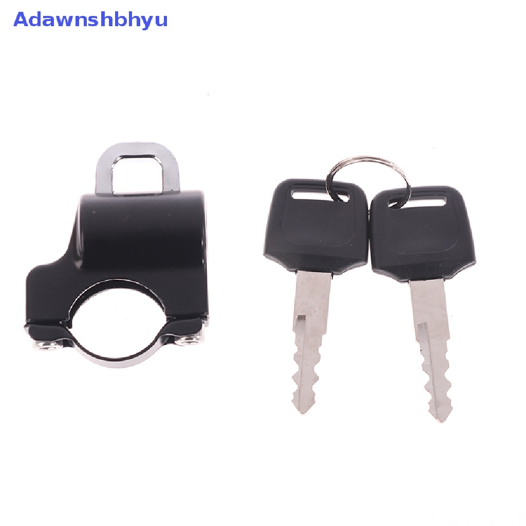 Adhyu Motorcycle Universal Helmet Lock Handlebar 22-26mm Anti-theft Security Motorbike ID