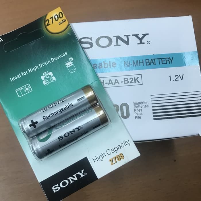 Baterai Battery AA Sony Premium Rechargeable 2700 mAh Ni-MH murah