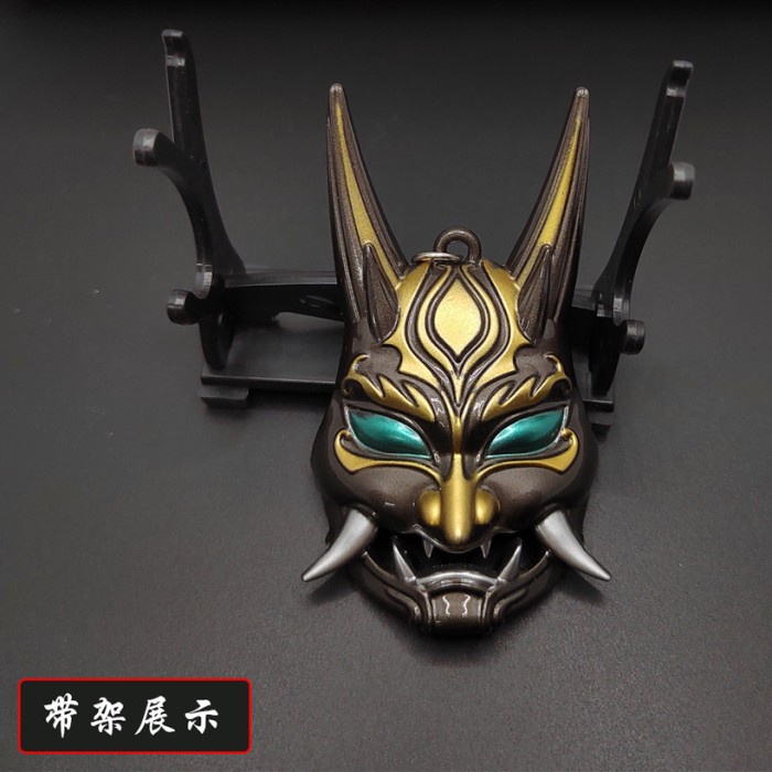 Xiao Mask Keychain Genshin Impact Accesories Gantungan Kunci Anime