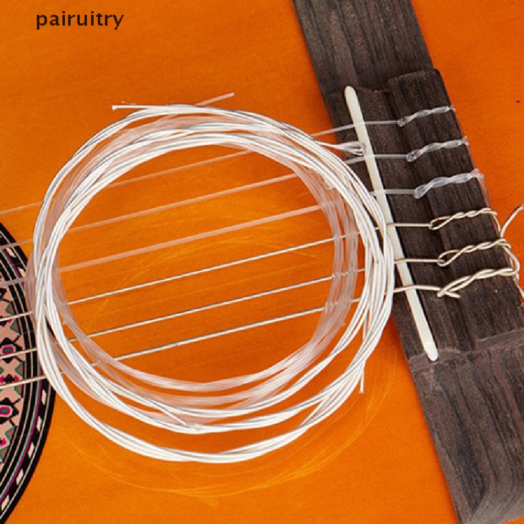 Prt 6pcs Set Senar Gitar Nylon Silver Strings Untuk Gitar Klasik Classic PRT