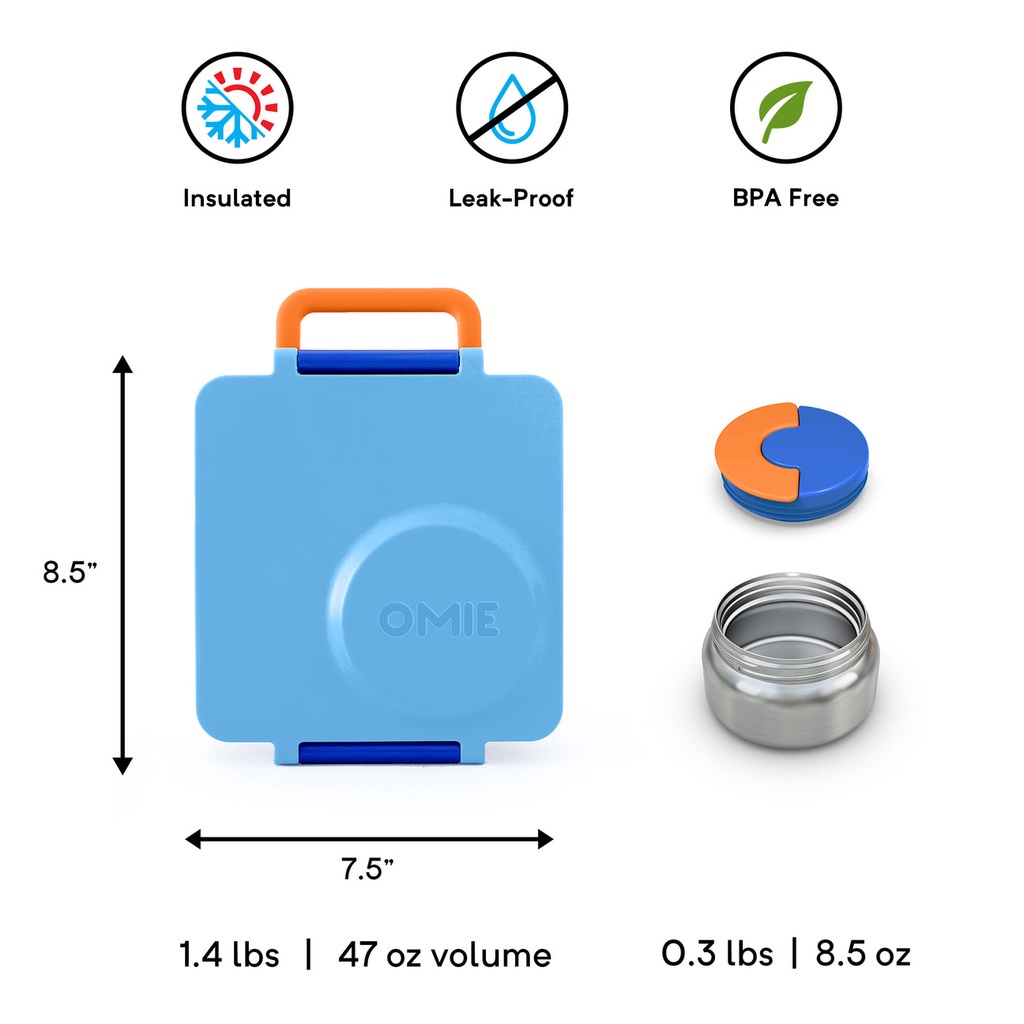 Omiebox Lunch Box V2 Versi 2 Baru / Lunch Box / Bento Box / Kotak Bekal Anak