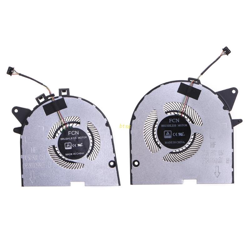 Bt CPU GPU Radiator Untuk DC 5V 0.5A 4pin 4-kabel Laptop GPU Cooler Fan Untuk 81LE Y7000P Y530P Y540P Y545 EG75100S1-1C010-