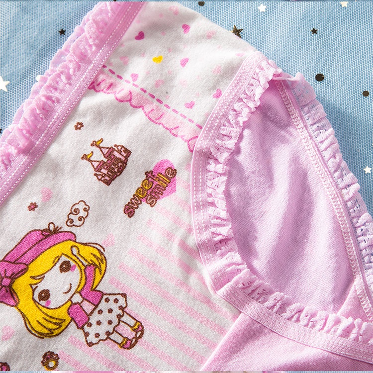 1234OS - CD celana dalam anak perempuan bahan katun halus 2-12 Tahun .