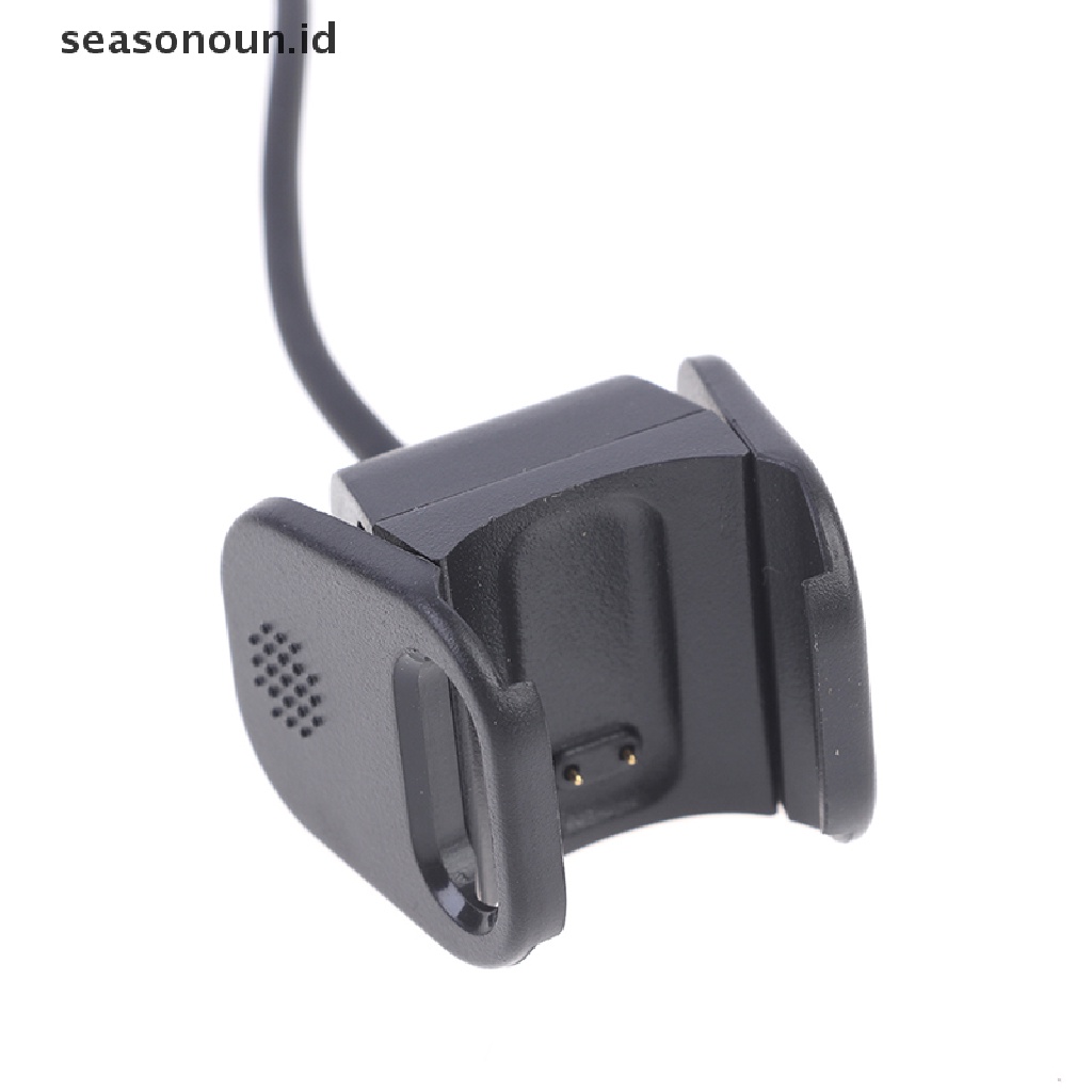 Seasonoun Kabel Pengisian USB Charger Portabel Tahan Lama Untuk Fitbit Charge3 Jam Tangan Pintar.