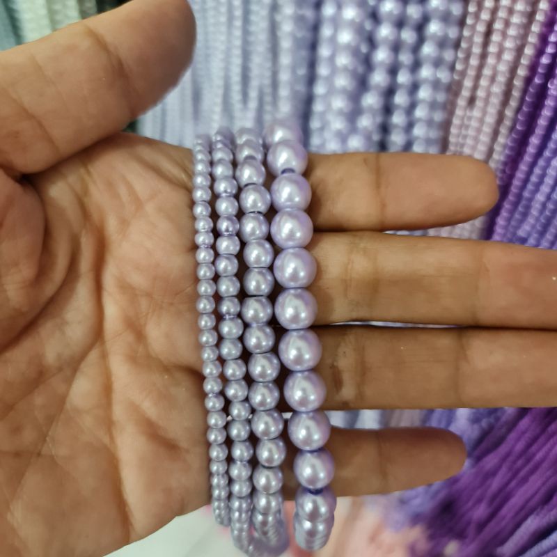 MUTIARA SINTETIS BERAT / MUTIARA JAHIT UKURAN 3 MM PER PACK / BUNGKUS ISI 20 renteng PER 1 WARNA KUALITAS BAGUS KILAU