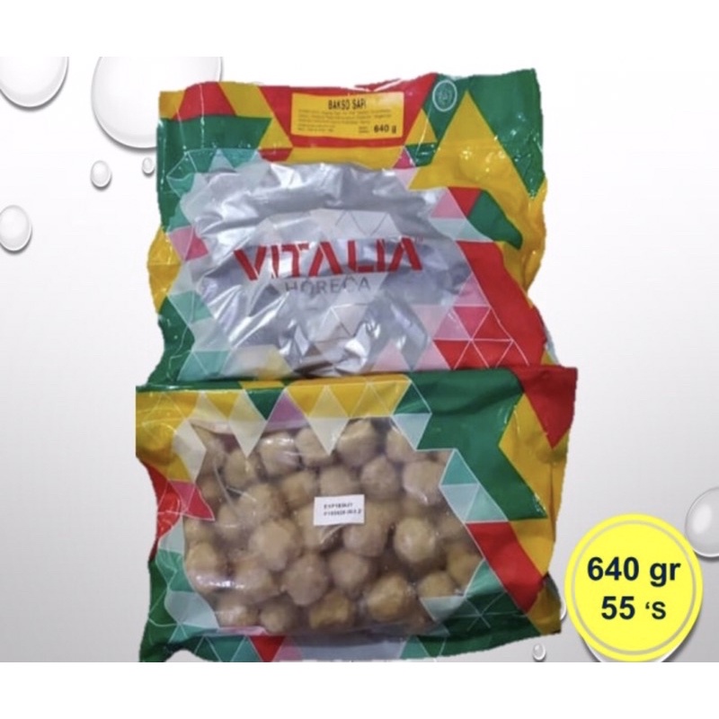 

VITALIA Bakso Sapi 640 gr / 50 pcs - FROZEN FOOD