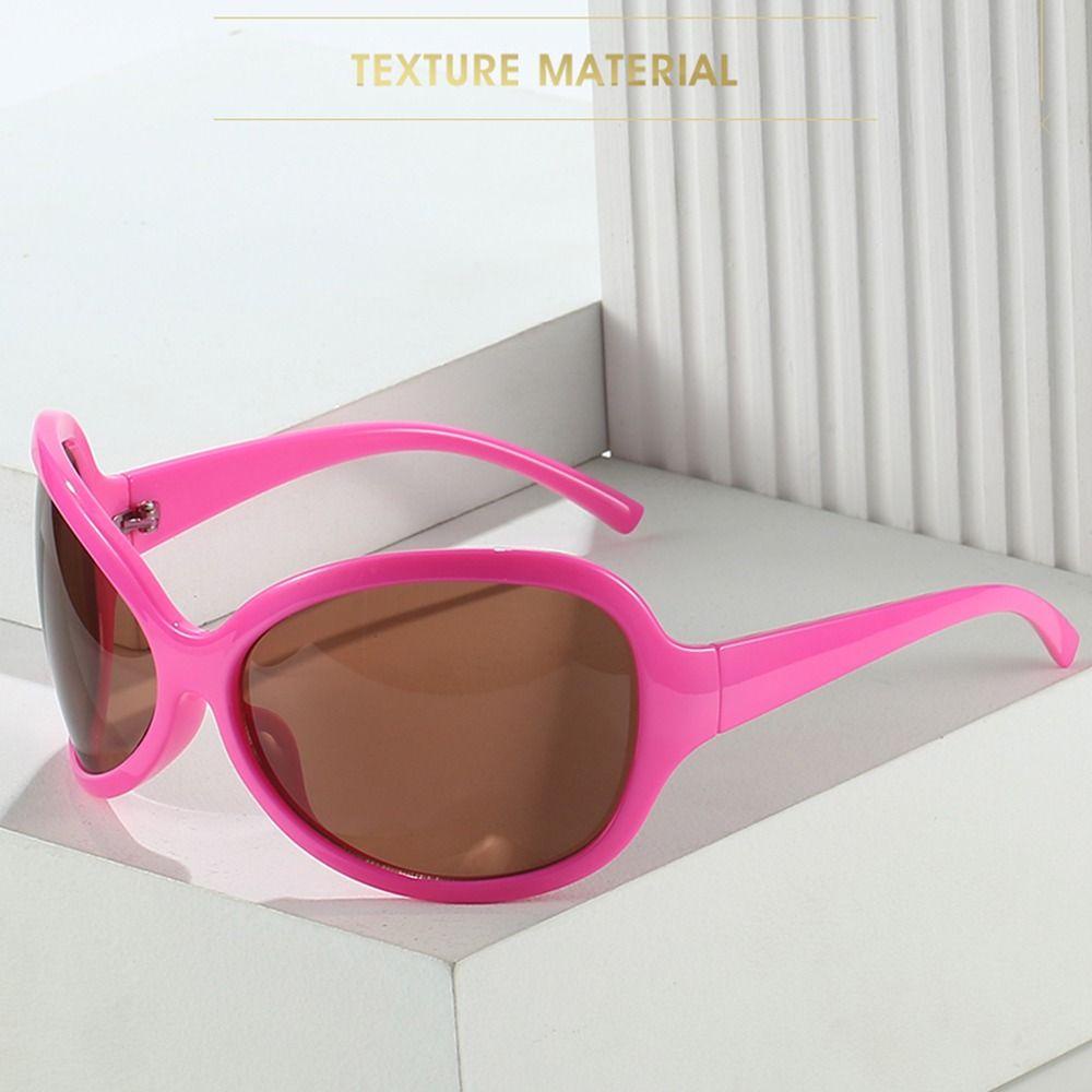 Lily Kacamata Hip Hop Unik Y2K Oversized Cool Shades