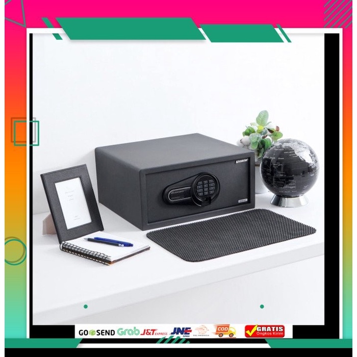 Brankas Besi/Brankas Hotel Krisbow digital dengan pengaman 2 kunci