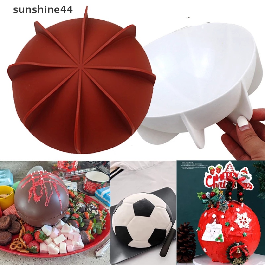 Sunshine 1Pc Hemisphere Pan Dome Cetakan Kue Silikon Untuk Kue Half Sphere Planet Mould ID