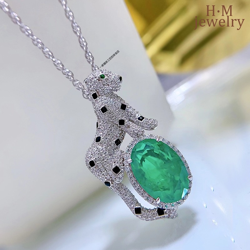 Kalung Leopard Lvzuan Liontin Leopard Emerald Terbaru