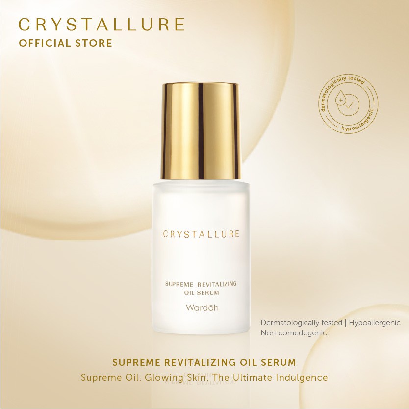 Crystallure by Wardah Supreme Revitalizing Oil Serum 30 ml - Pelembab Wajah Mengandung 7 botanical oil