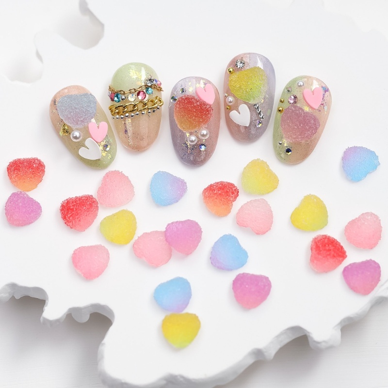 Siy 1kotak Berlian Kuku Bening Glitter Desain Nail Rhinestones Resin Batu Kuku Permata Nail Art Aksesoris Bunga Kuku C