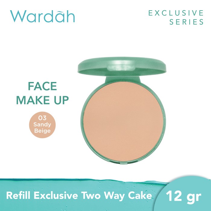BEST SELLER Wardah Refill Exclusive Two Way Cake 12 g - Bedak