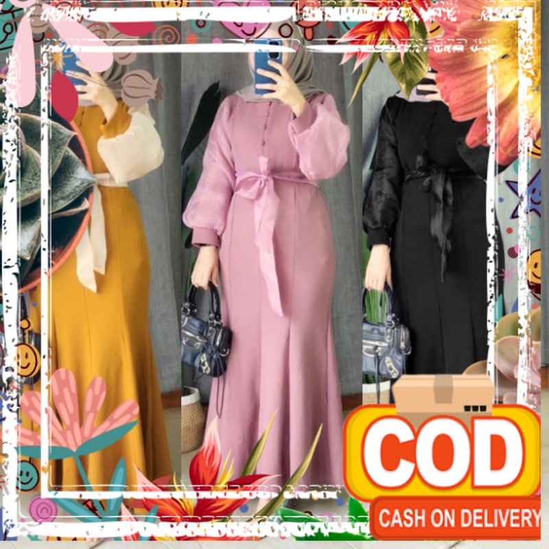 DEA GAMIS CRINKLE MIX ORGANZA PREMIUM LD 110 // GAMIS DEA // GAMIS MIX ORGANZA // GAMIS POLOS CRINKL