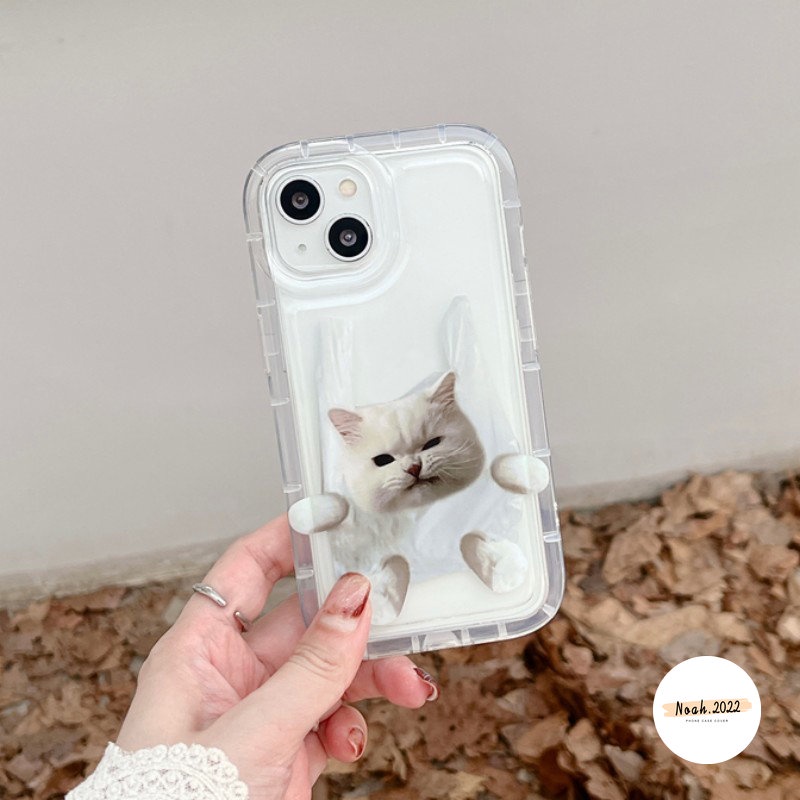 Casing Pasangan Kartun Kucing Anjing Lucu Imut Redmi A1 10A 9T 10 9A 9C NFC Redmi Note10 Note9 11 10 10s 11s Note10s Note9 Note11 Transparan Shockproof Airbag Soft TPU Case