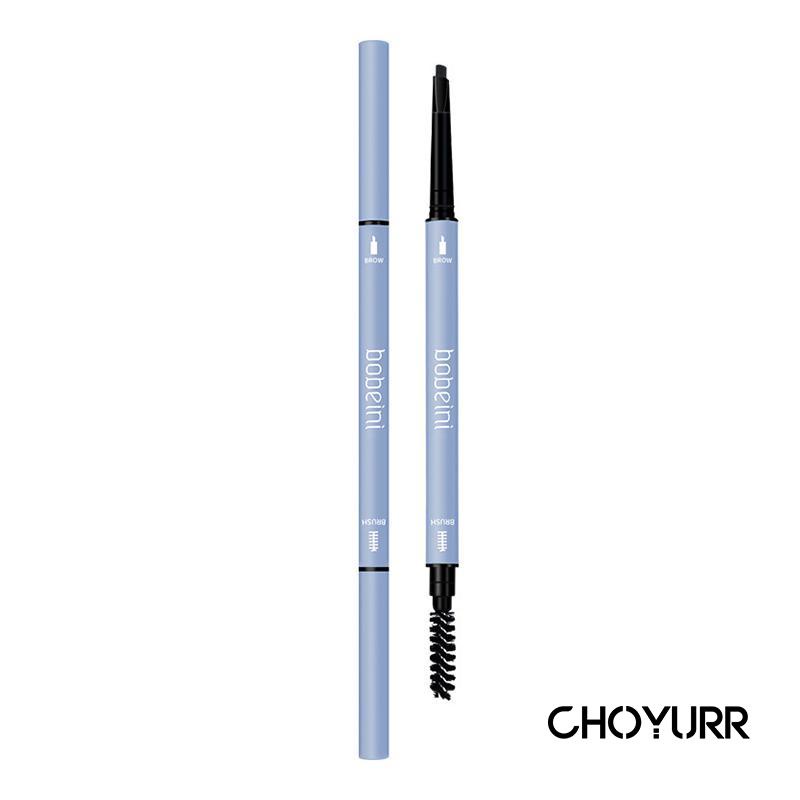 【COD】Eyebrow 2 In1 Eyebrow Pensil Alis Double Eyebrow Long Lasting 4 Colors Tahan Lama Dan Original-CH