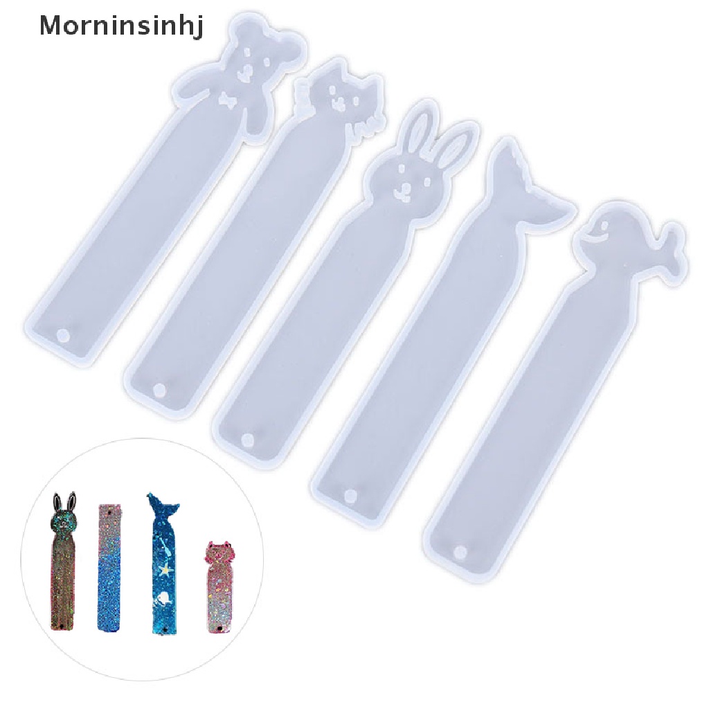 Mornin Resin Bookmark Cetakan Persegi Panjang Animal Silicone Mold DIY Membuat Perhiasan Epoxy id