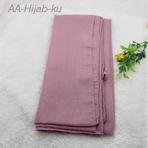 [COD] kerudung jilbab segi empat bahan PARIS PREMIUM  anti letoy bisa untuk sekolah warna ungu lilac