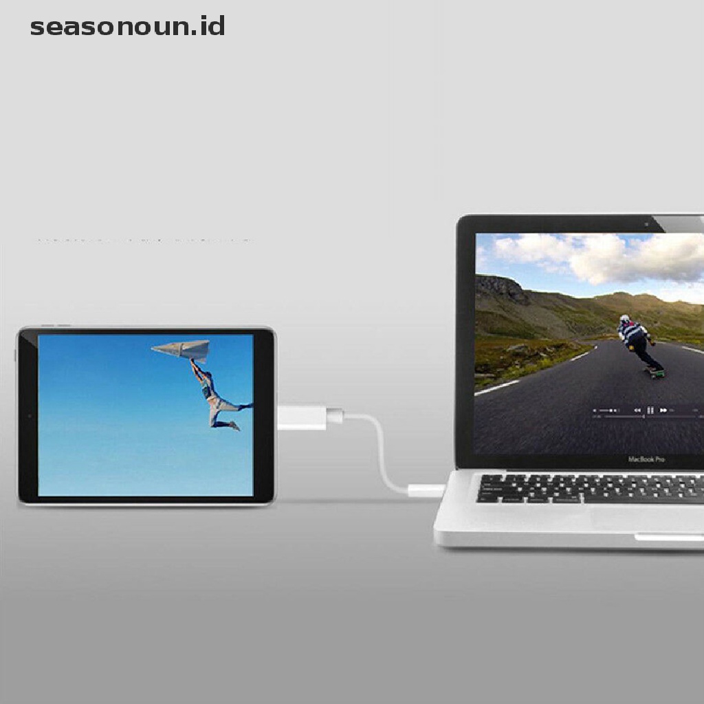 Seasonoun Type-C 3.1 Male to USB-C Male Charger Fast Charging Sync Kabel Listrik Data.