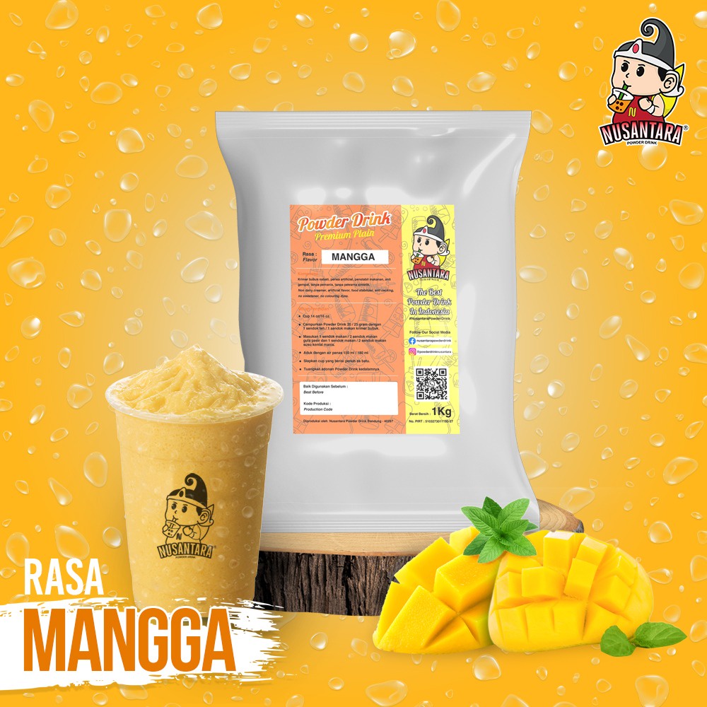 

Bubuk Minuman MANGGO Powder 1000g - POWDER DRINK