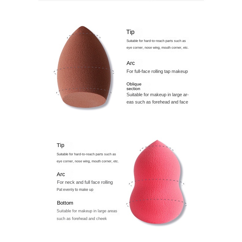 Water drop sponge Telur Tidak Lengket Bubuk Kering Dan Basah dual-use beauty egg bracket set Alat makeup