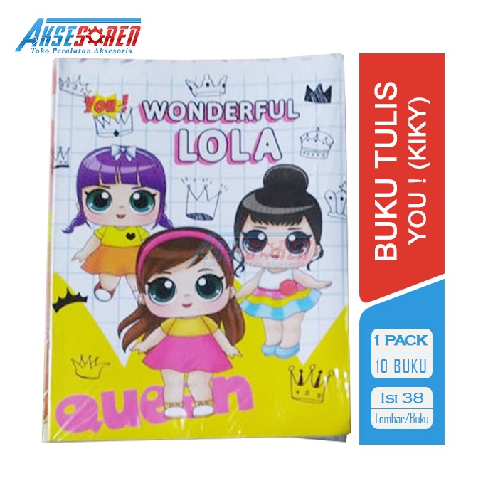 

Buku Tulis You [38 Lembar/10 Buku] / Untuk Sekolah 1 Pak Murah / Peralatan Sekolah Harian 1 Pack