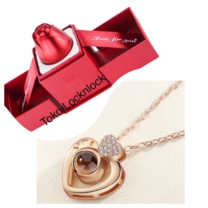 

⭐BISA COD⭐ Kotak Bunga Kalung 100 with Box Valentine / Ultah/ Gift/ Birthday