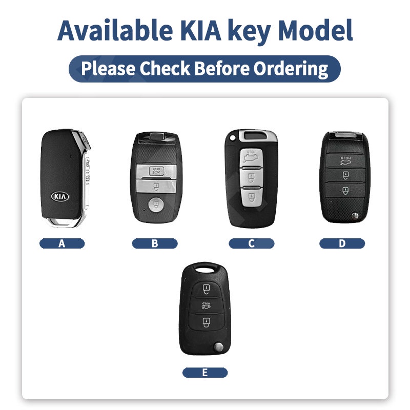 Kia Zinc Alloy Leather Case Kunci Mobil Full Wrap Cover Smart Key Protector Untuk Rio Picanto Visto Carnival EV6 GT