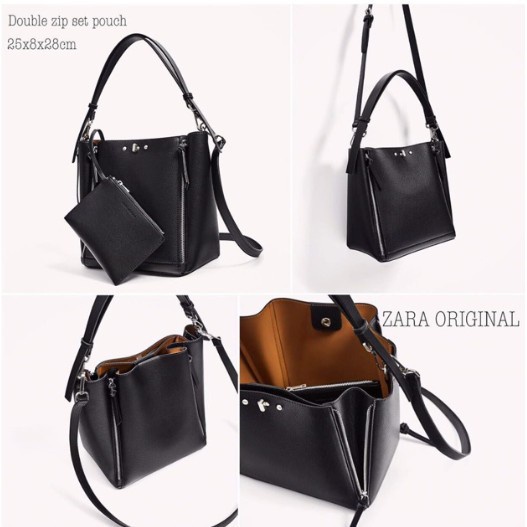 Tas Zr Import Ori 4 Zip 2 In 1 Impor Shoulder Bag_Shopiten