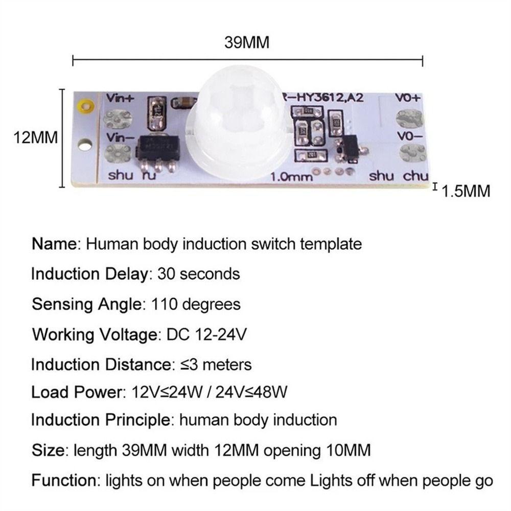 Agustinina Sensor Gerak Untuk Rumah Pintar Untuk Sensor Cahaya LED Saklar Switch Module PIR Motion Sensor Controller Switch Sensor Saklar Modul