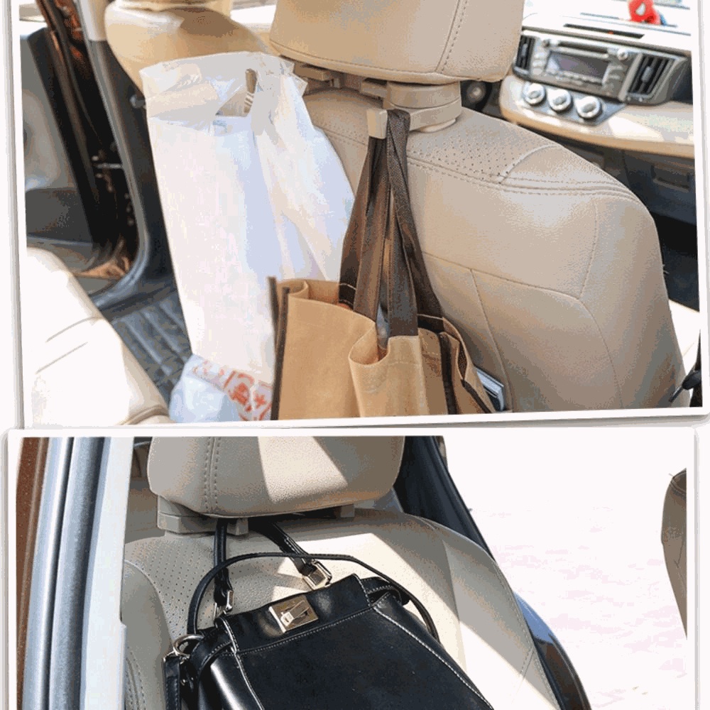 Agustinina Bracket Kursi Mobil Portable Car Seat Back Storage Hanger Organizer Gantungan Sandaran Kursi Pengait Headrest Interior Mobil