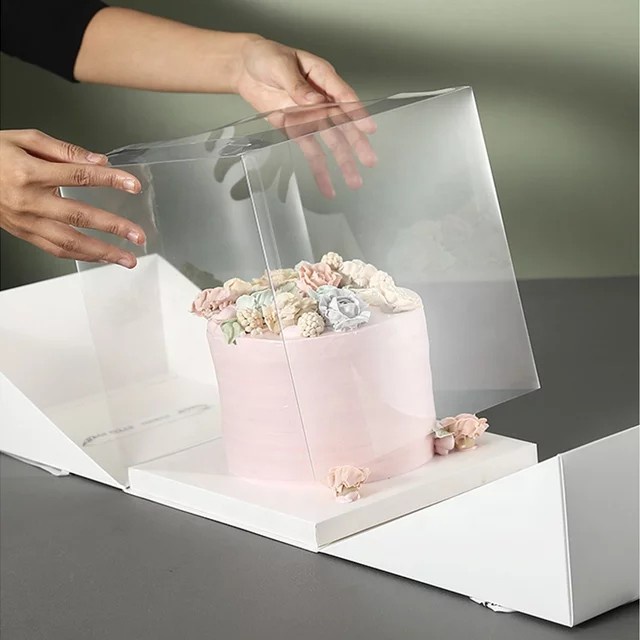 

⭐BISA COD⭐ Wedding Birthday Cake Box Kotak Kue Elegan Kotak Kue Mika Eksklusif - 23*23*24