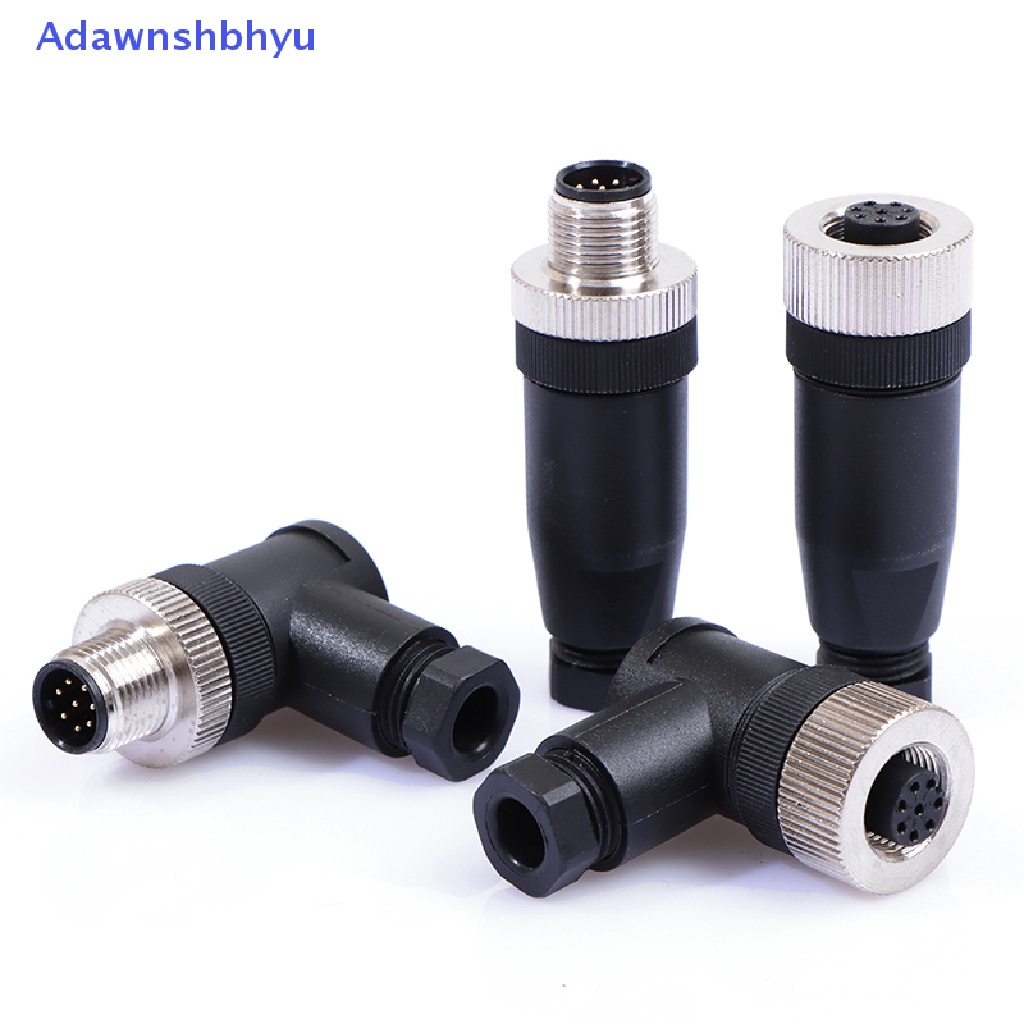 Konektor Sensor Anti Air Adhyu M12 Colokan Male &amp; Female 8pin Wire Connector ID