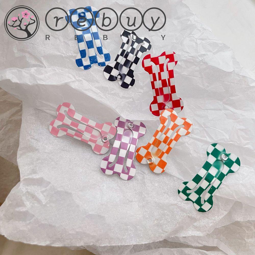 Jepit Rambut Bentuk Tulang Motif Garis Warna-Warni Ukuran 2.5cm Untuk Anjing / Kucing