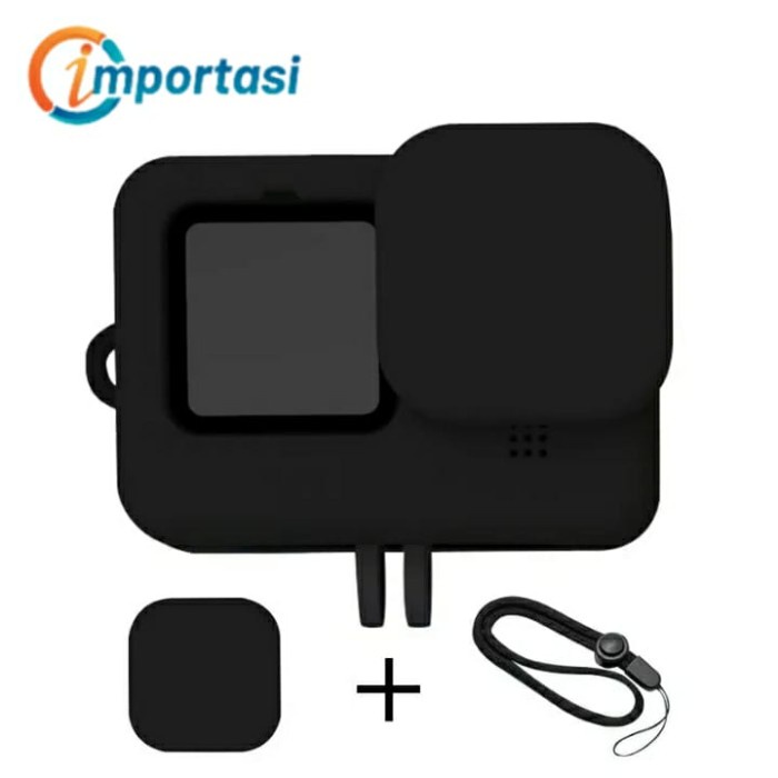 Silicone Case Cover GoPro Hero 11 Body Protector Casing Sarung Silikon - Hitam