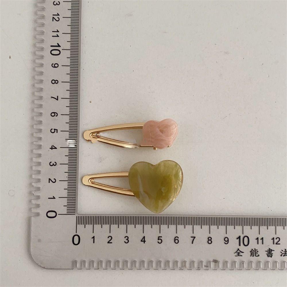 Agustina Jepit Rambut Cinta Hati Imut Manis Muticolor Hiasan Kepala Berongga Untuk Wanita Hair Barrettes