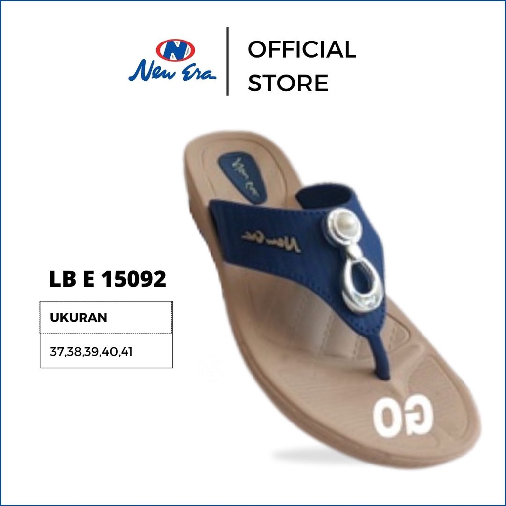 NEW ERA LB E 15092 & LB 15095 Sandal Jepit Karet Wanita Size 37/41