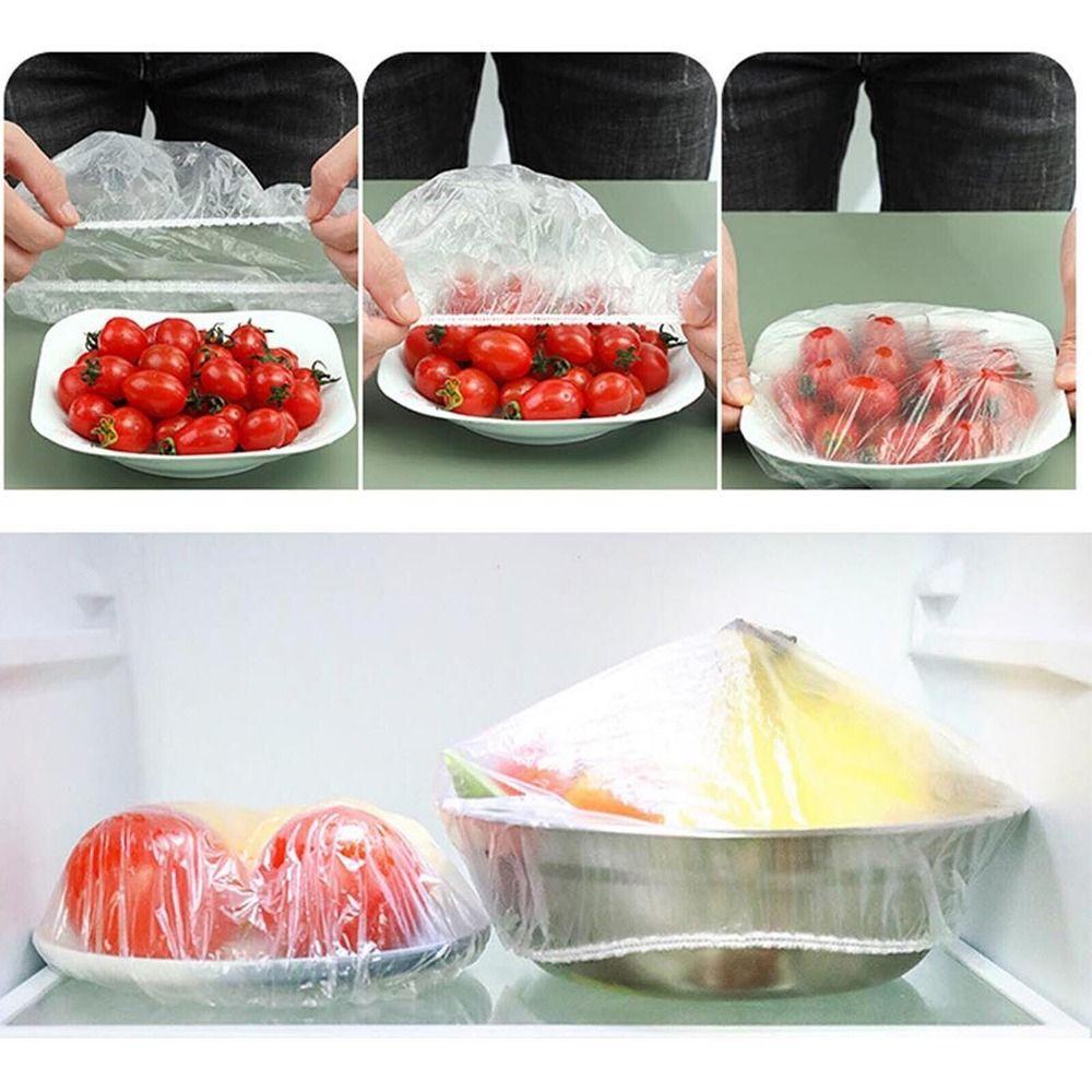 Nanas 200PCS Bowl Cover Reusable Stretch Suction Seal Bowls Elastis Penutup Piring Tutup Silikon