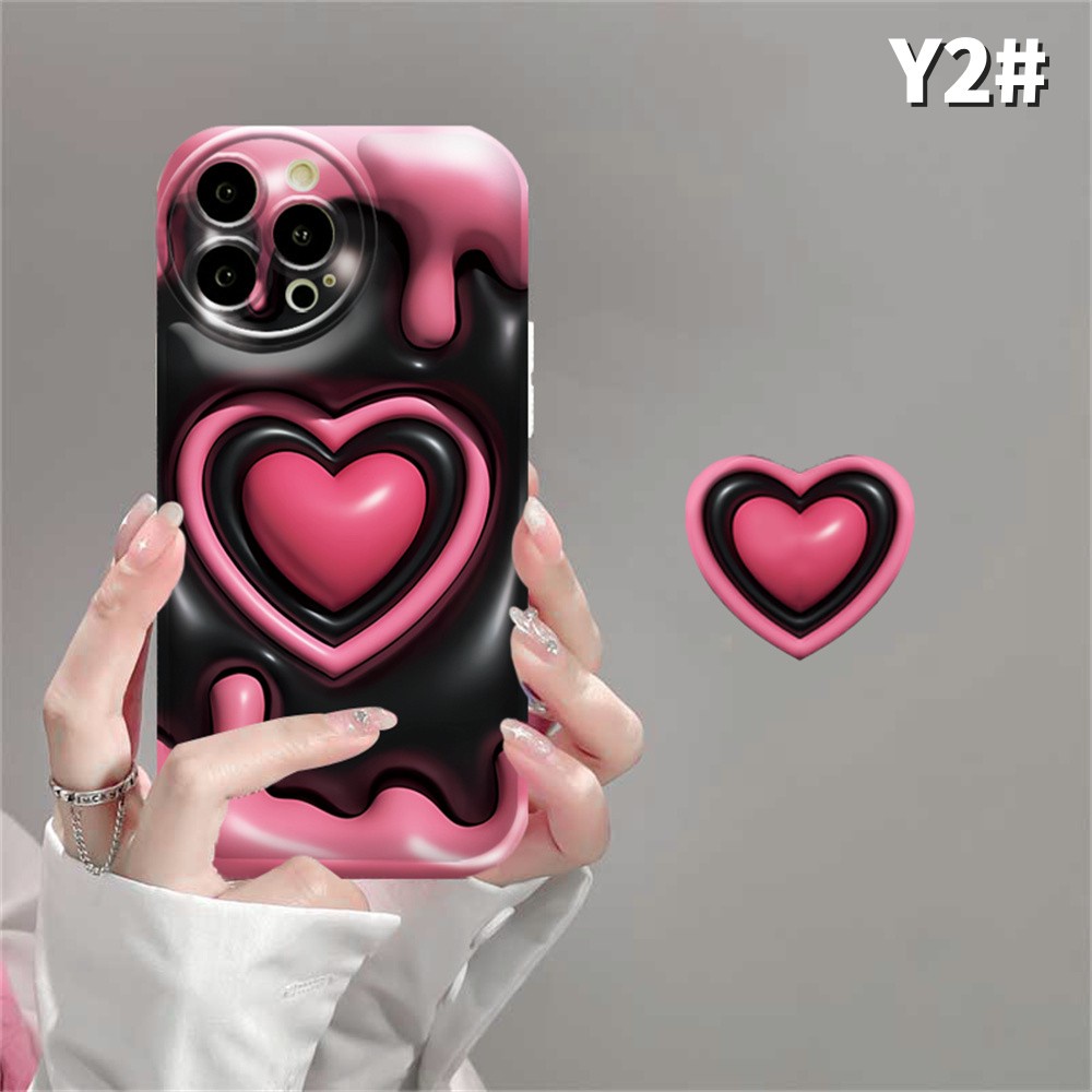 Case VIVO Y02 Y16 Y22 Y35 Y21 Y21T Y33T Y33S Y17 Y15 Y12 Y11 Y20 Y20S Y12S Y12A Y91C Y1S Y95 Y93 Y50 Y30i Y15S Y15A Love Hati Motif Zebra Bintang Pink Pink Sarung Bantal Udara TPU