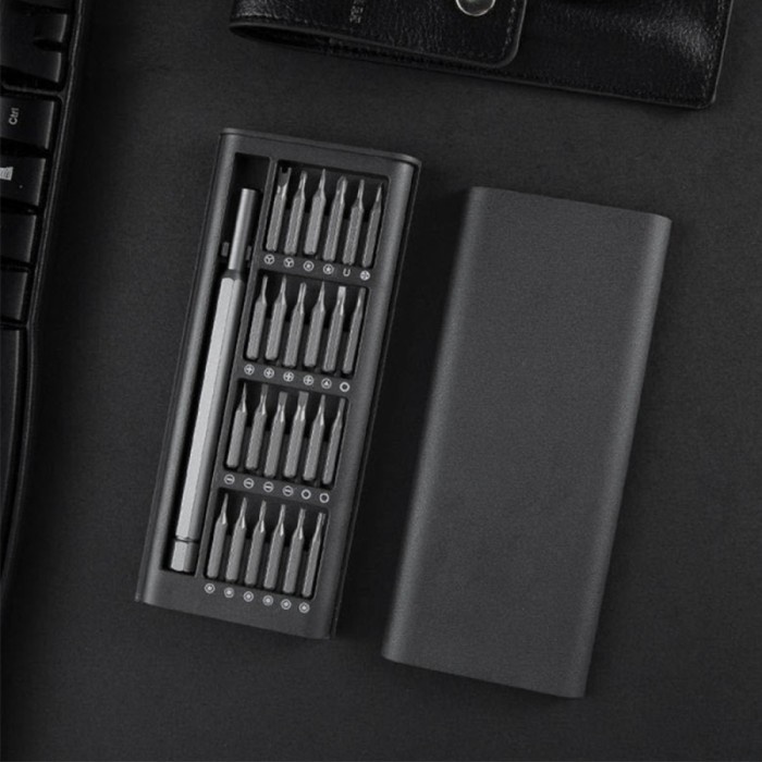 Obeng Set 24 Magnetic Premium Baut Kecil Reparasi HP Laptop Jam Tangan