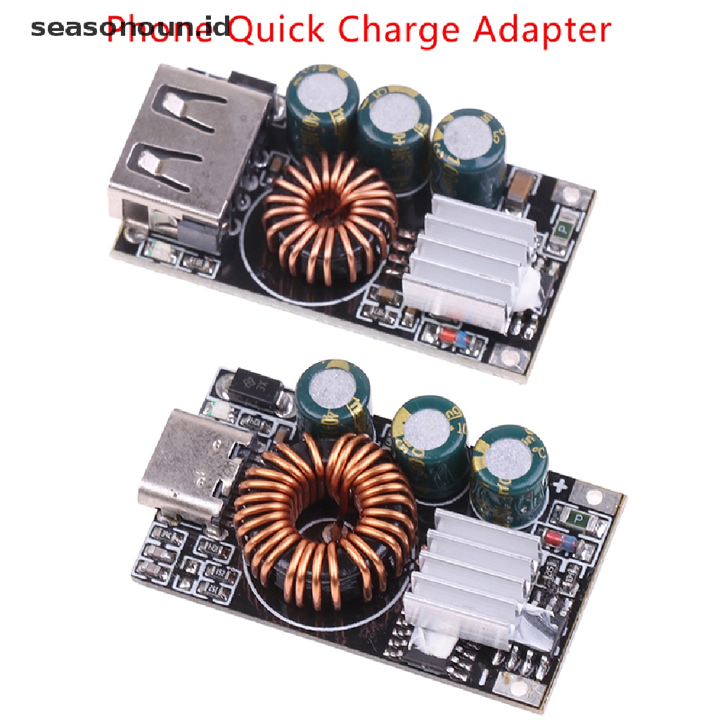 Seasonoun QC3.0 USB Type-C Handphone Quick Charge Adapter Step Down Buck Boost Module.
