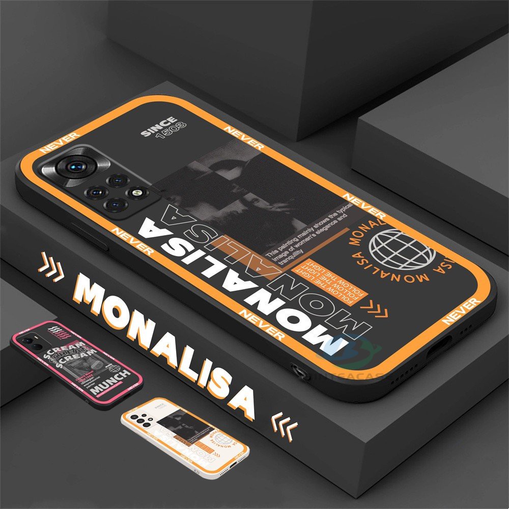 Redmi Note 11S 11 Pro Redmi 10C 10A 9C 9T Note 10 5G Note 10S Note 9s Poco M3 Pro X3 Pro NFC Individu Gaya Artistik Casing Ponsel Silikon Lembut Binteacase