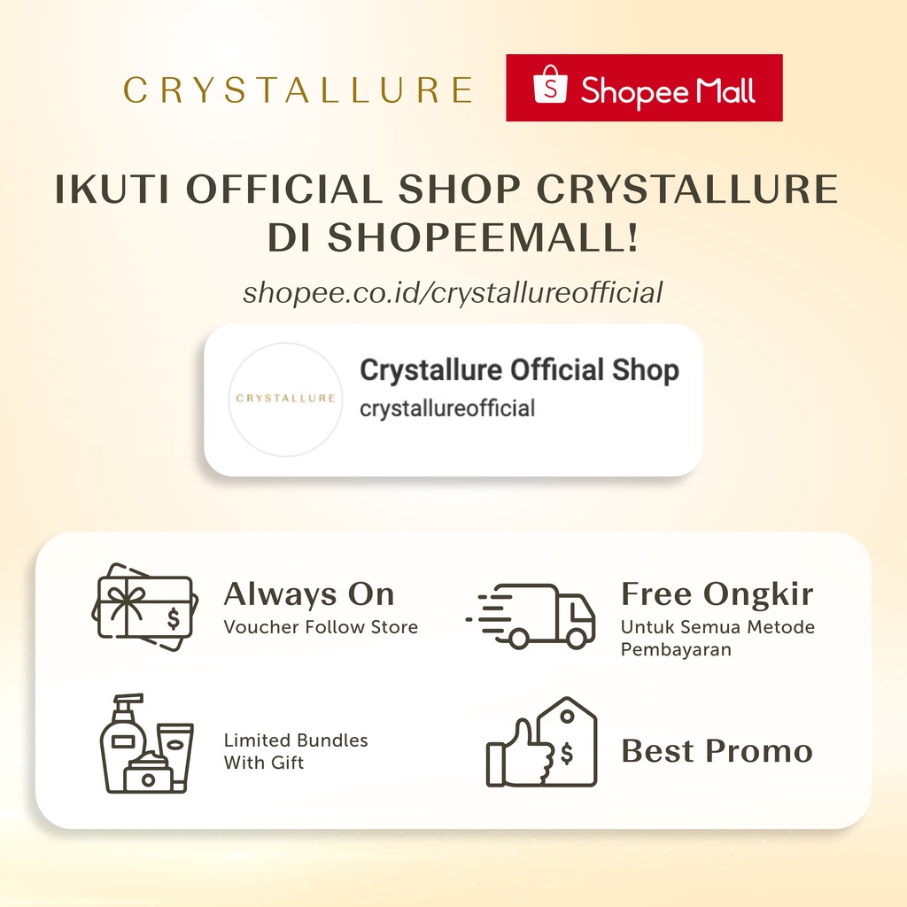 Crystallure by Wardah Supreme Revitalizing Oil Serum 30 ml - Pelembab Wajah Mengandung 7 botanical oil